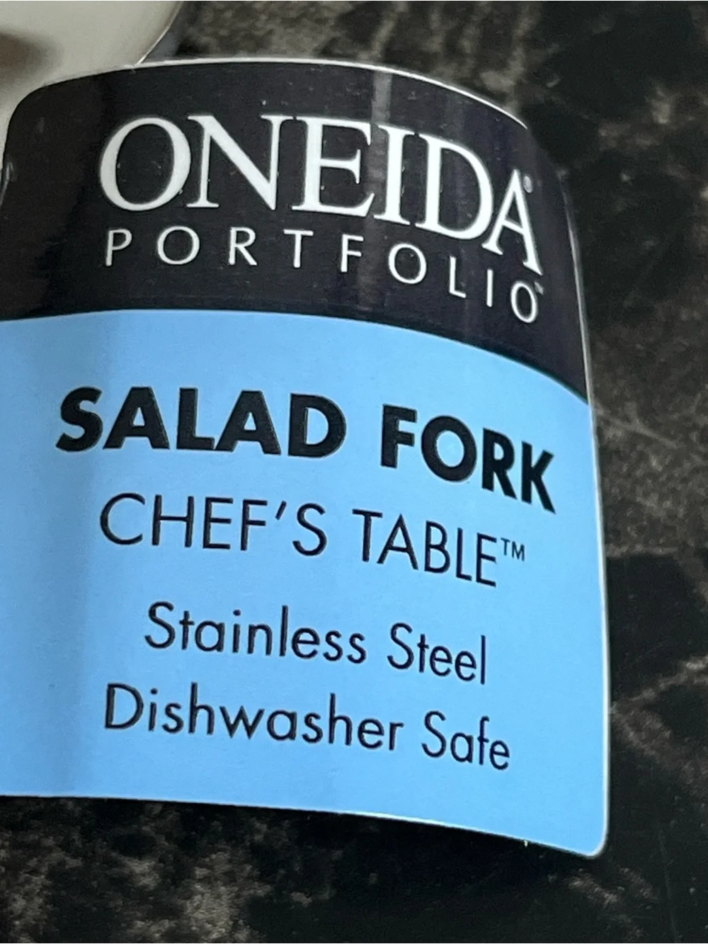 Oneida Portfolio Chef Table Silver Stainless Steel Salad Forks - Set of 6 NWT